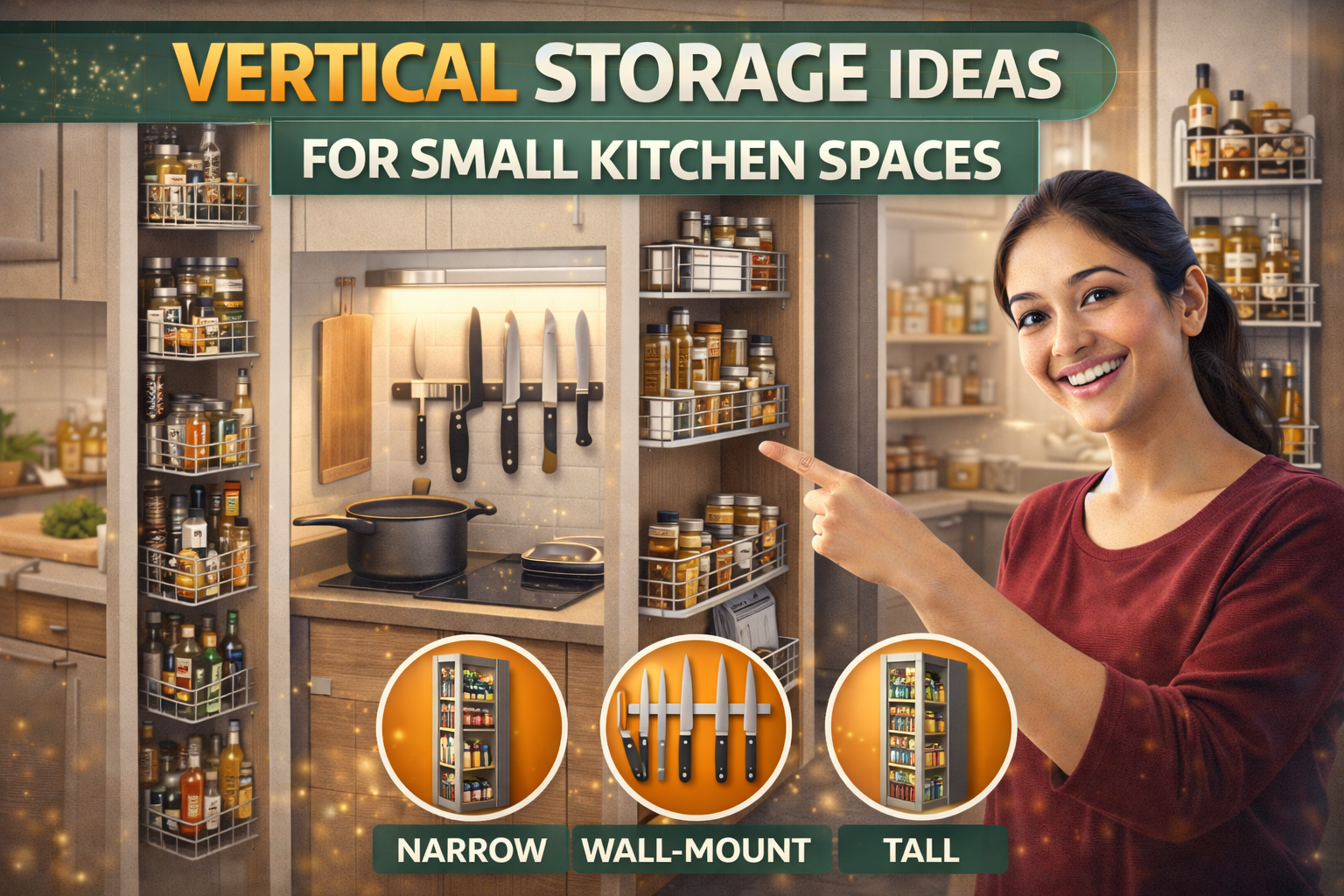 Vertical Storage Ideas for Small Kitchen Spaces