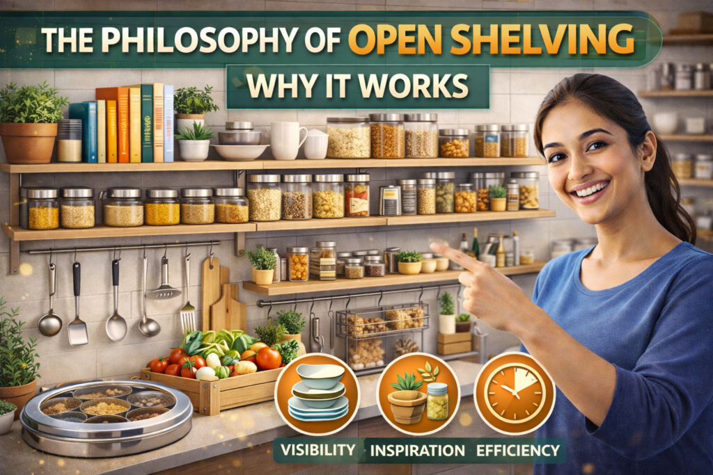 Open Shelving Kitchen Organization Ideas