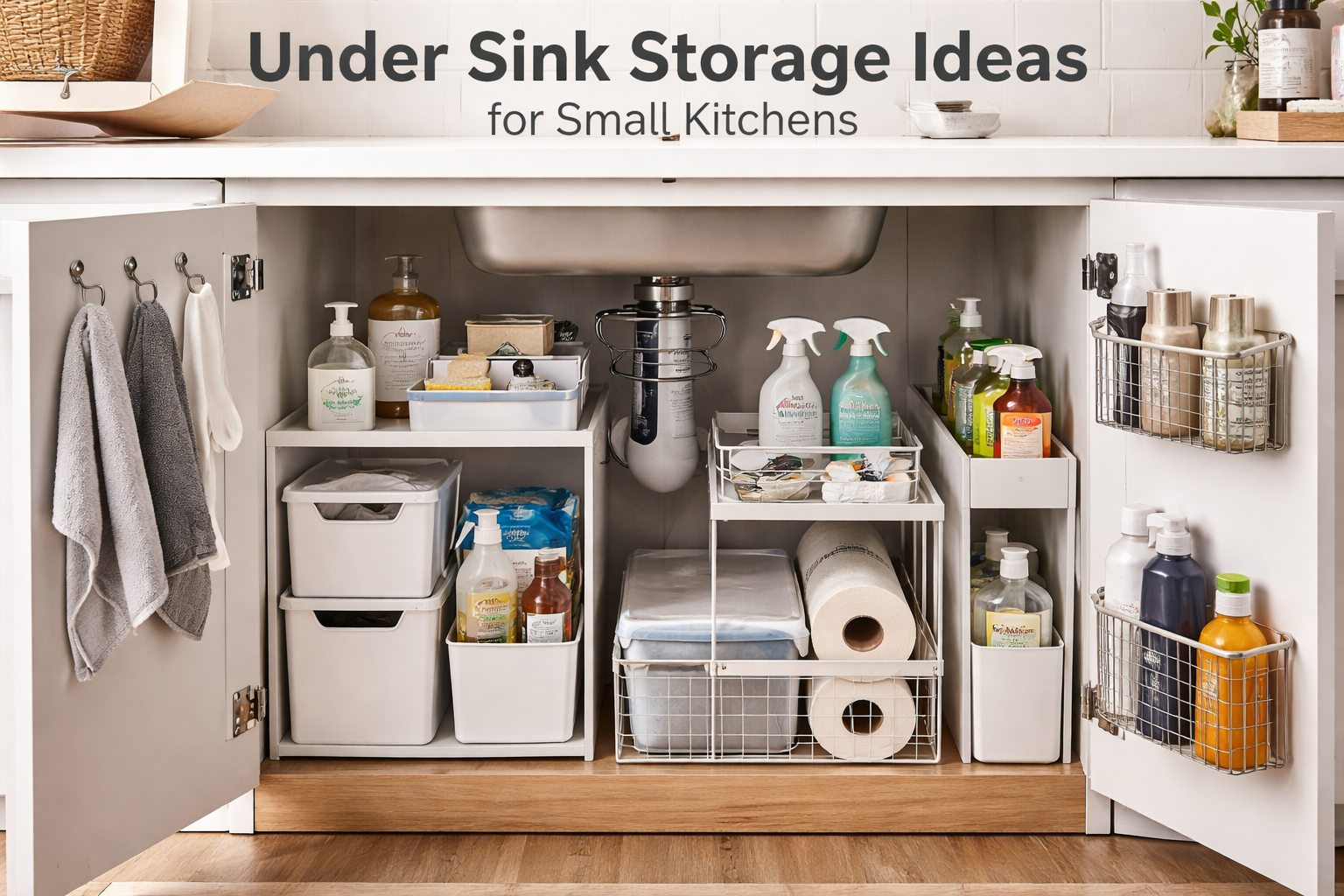 Under Sink Storage Ideas for Small Kitchens